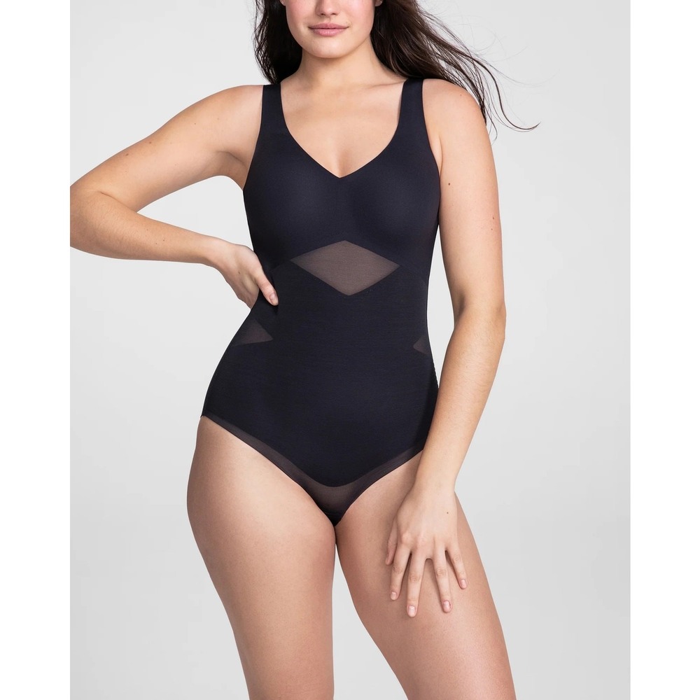 Honeylove‎ Tank Bodysuit Shapewear Black Size XL NWT